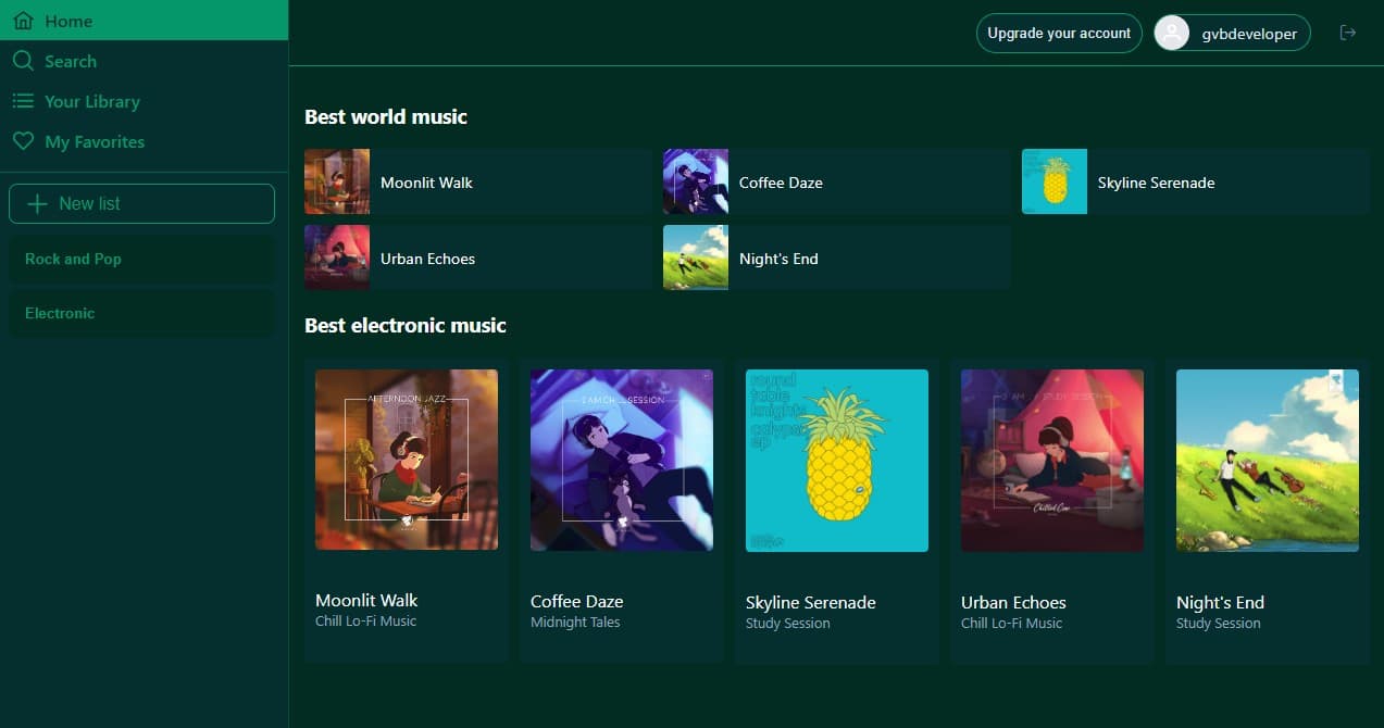 Spotify clone