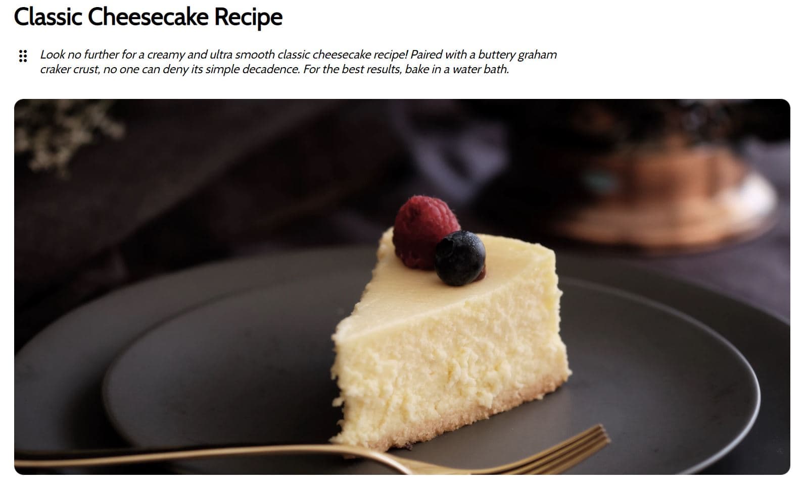 Recipes