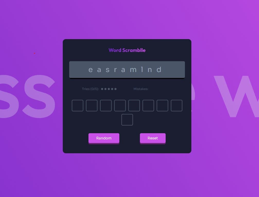 Word Scramble